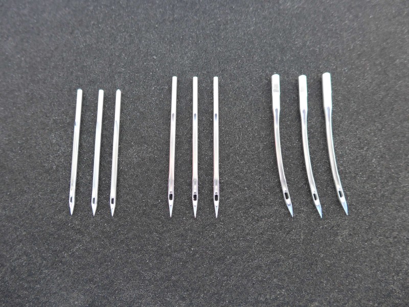 Nadeln für tragbare Sacknähmaschinen für Hersteller:  Fischbein, Union Special, Newlong, diverse Fischbeinkopien